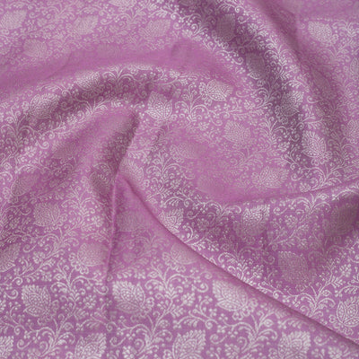 Lavender Zariwork Pure Silk Saree
