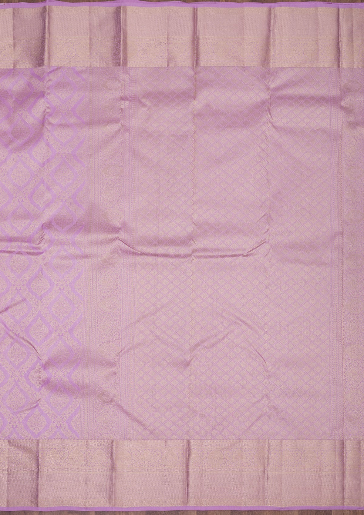 Lavender Zariwork Pure Silk Saree