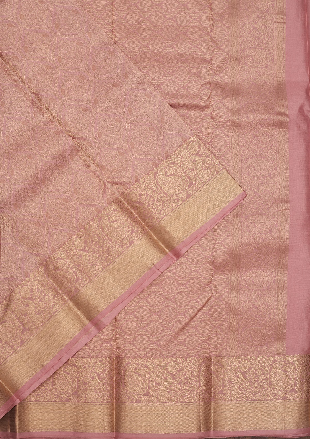 Lavender Zariwork Pure Silk Saree