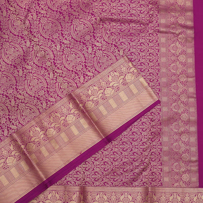 Lavender Zariwork Pure Silk Saree