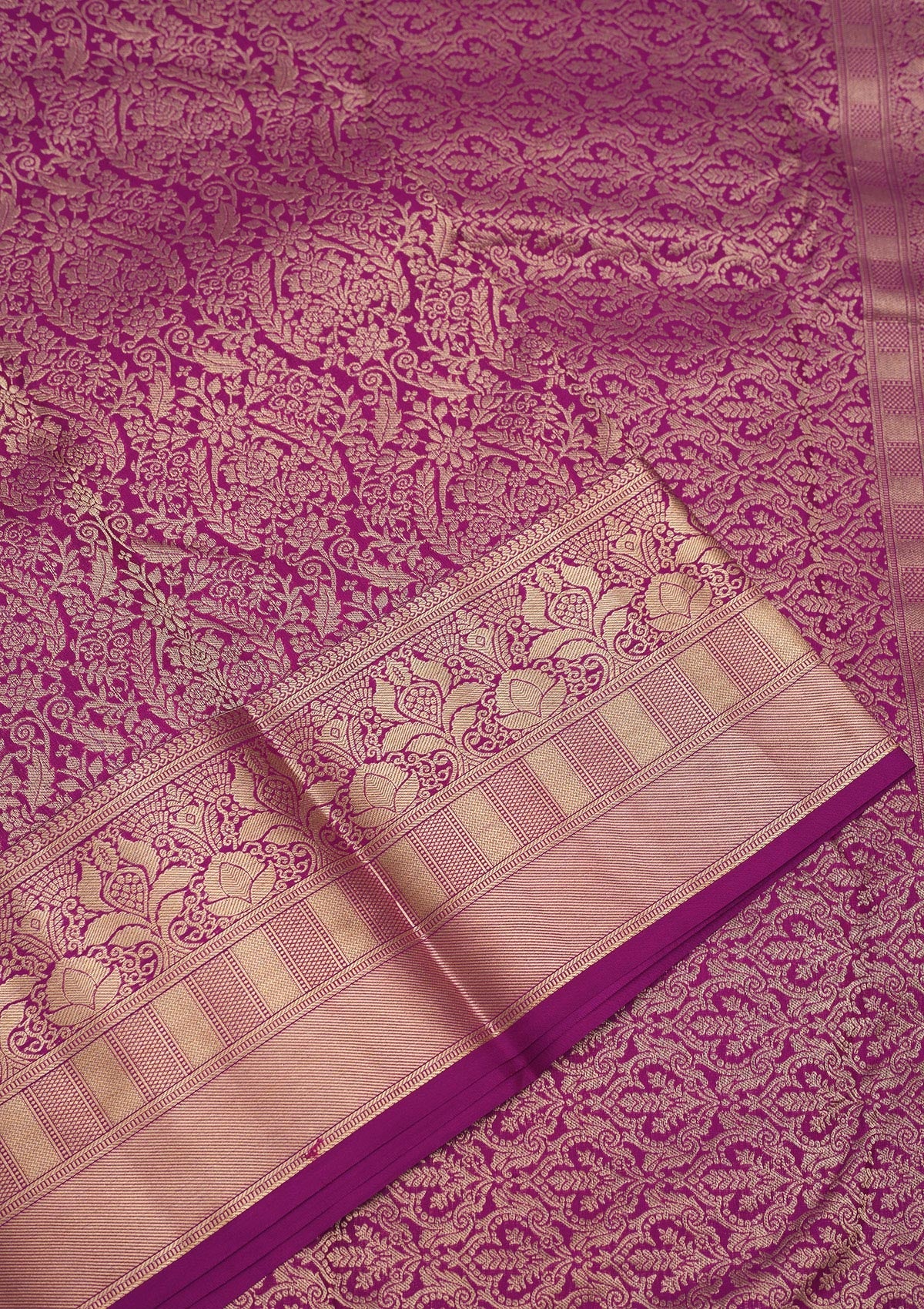 Lavender Zariwork Pure Silk Saree