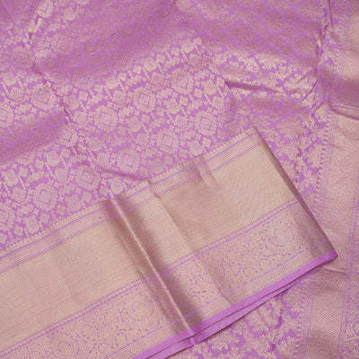 Lavender Zariwork Pure Silk Saree