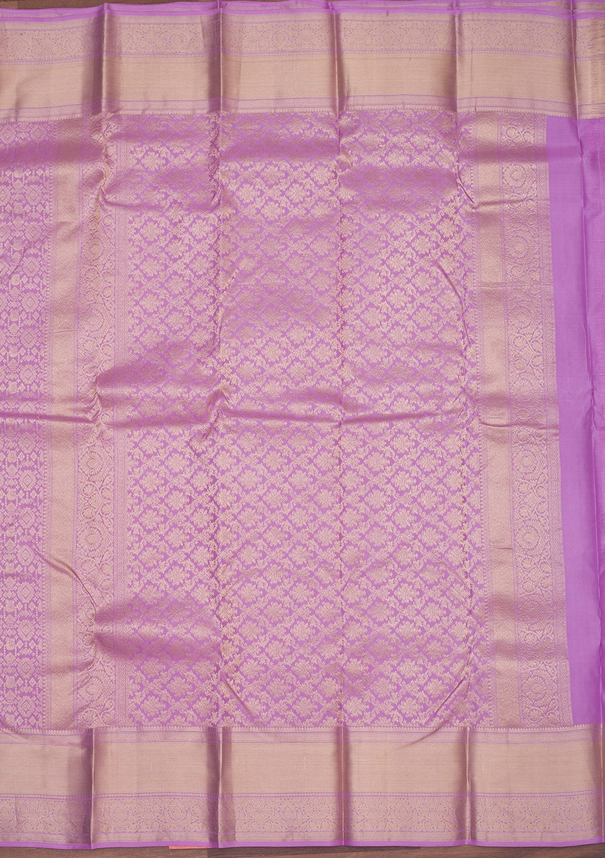 Lavender Zariwork Pure Silk Saree