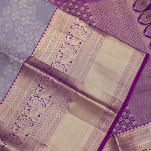 Lavender Zariwork Pure Silk Saree