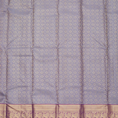 Lavender Zariwork Pure Silk Saree