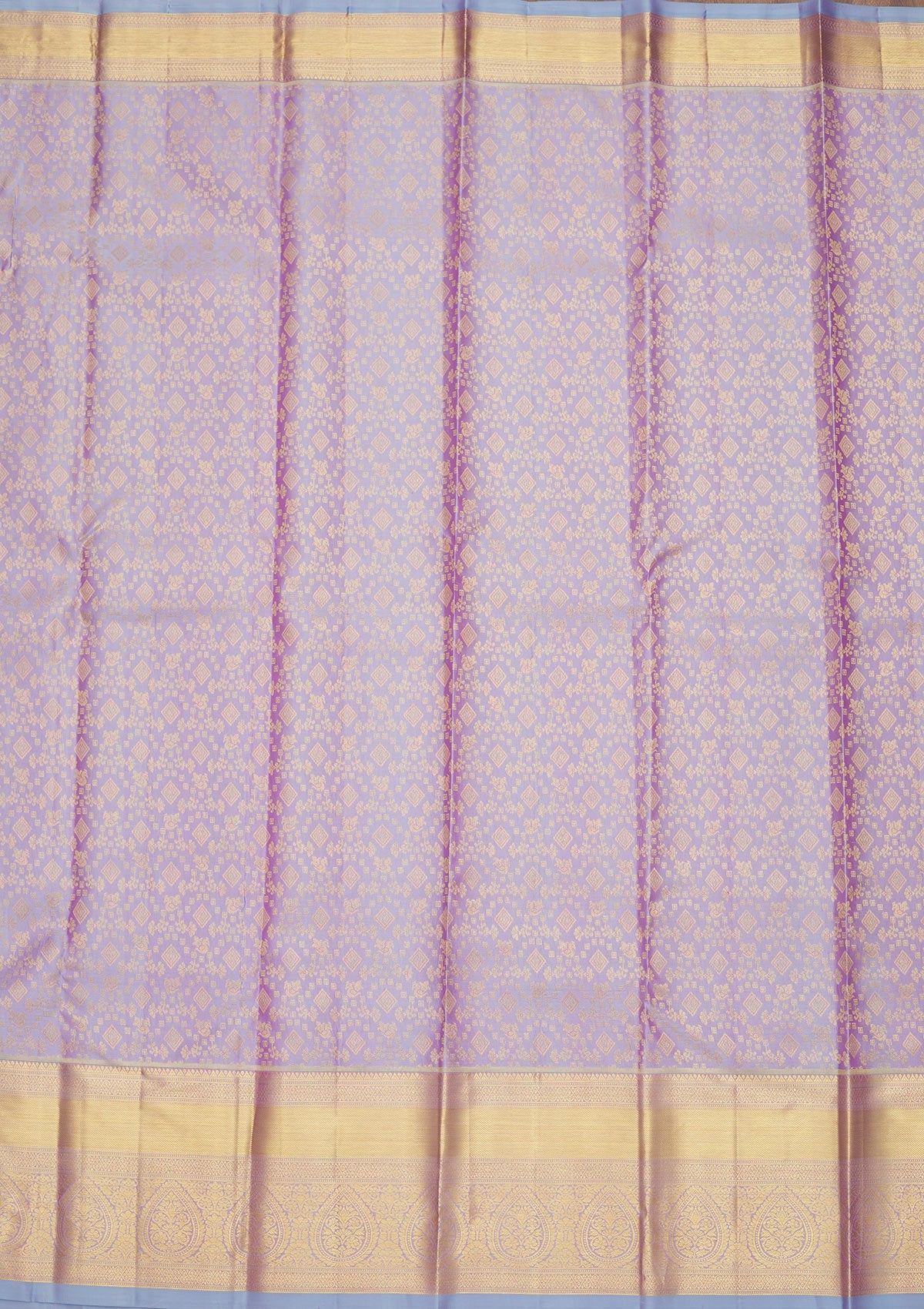 Lavender Zariwork Pure Silk Saree