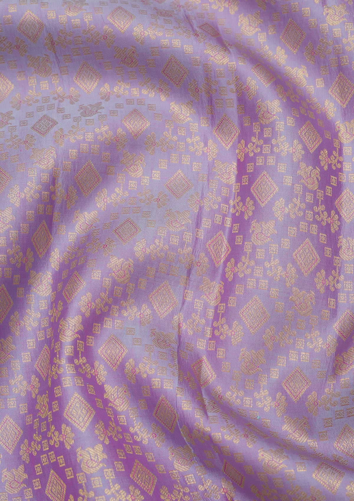 Lavender Zariwork Pure Silk Saree