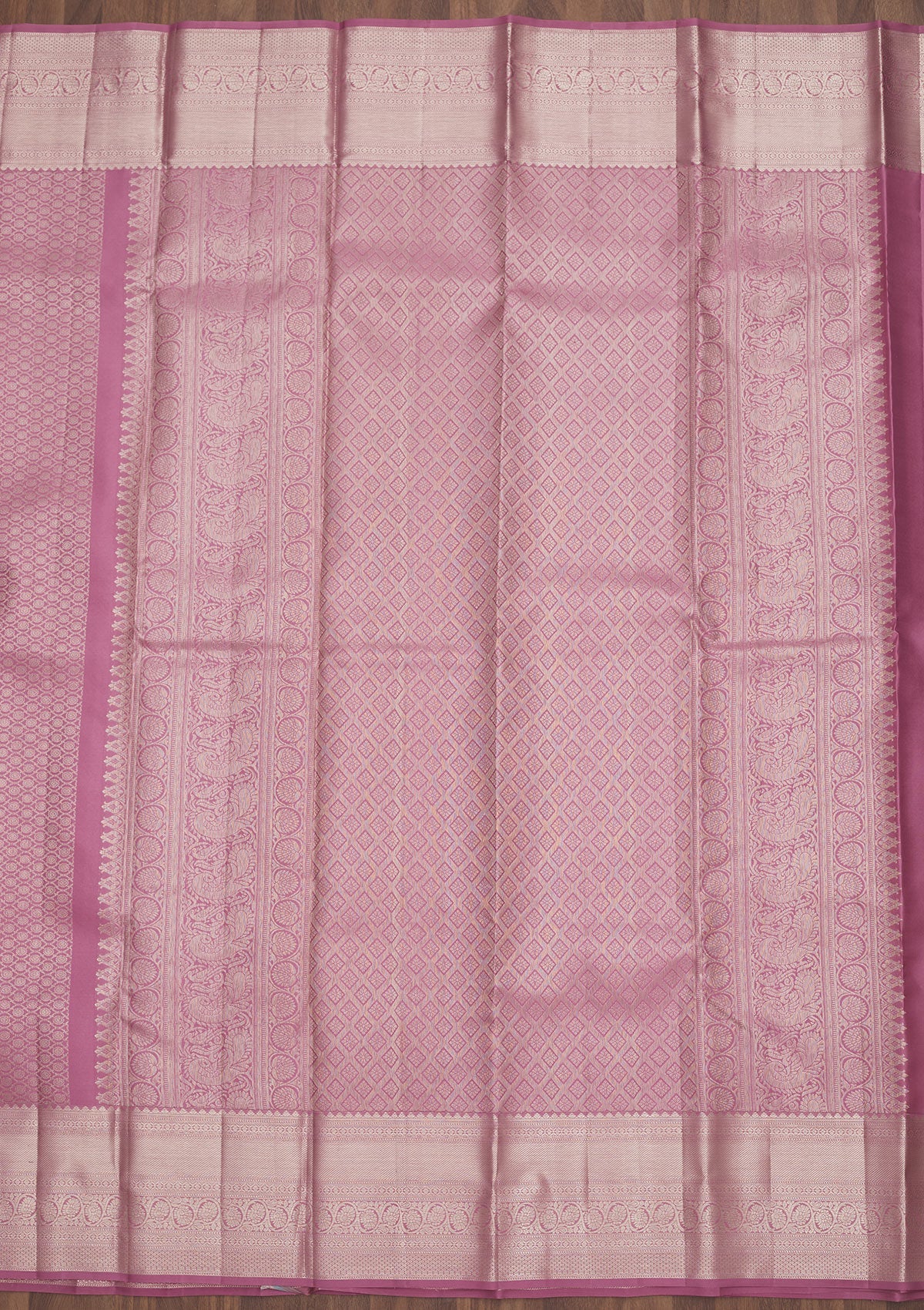 Lavender Zariwork Pure Silk Saree