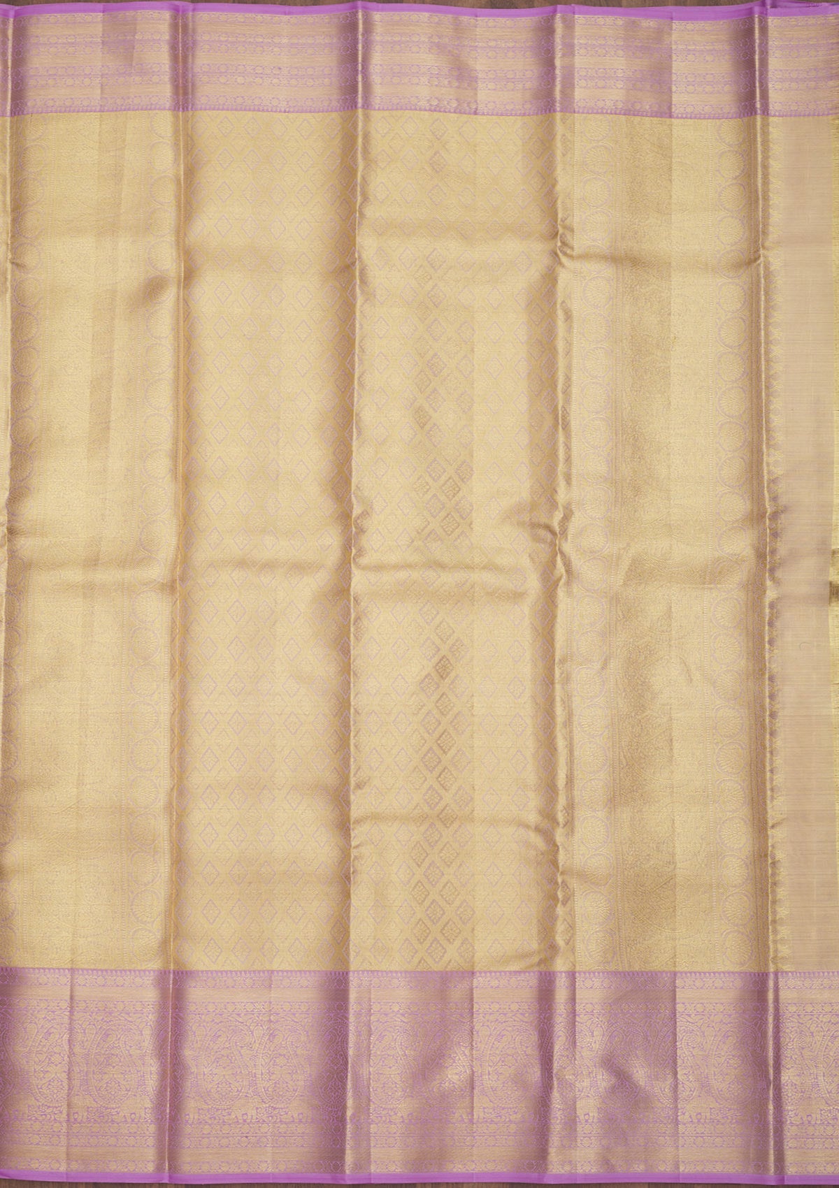 Lavender Zariwork Pure Silk Saree