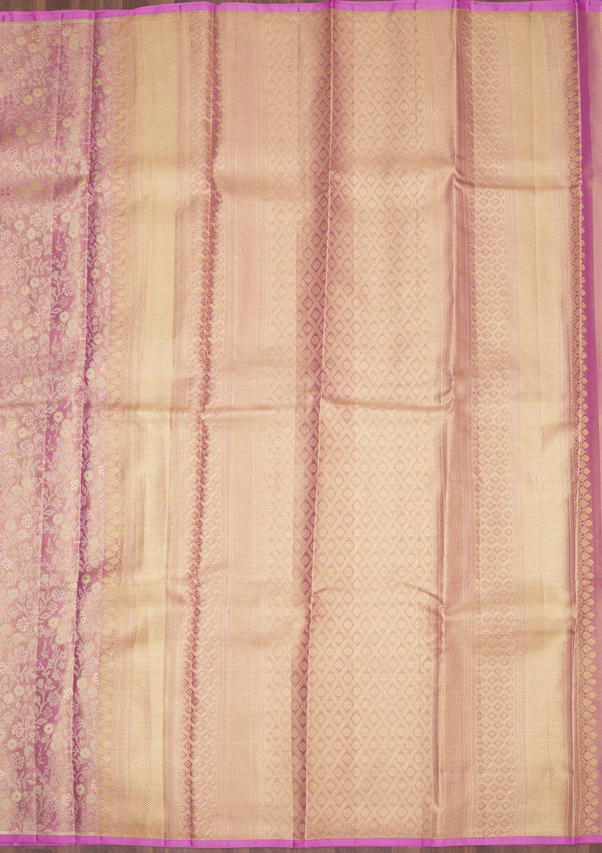 Lavender Zariwork Pure Silk Saree