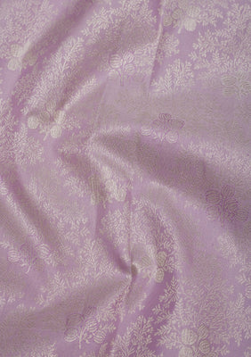 Lavender Zariwork Pure Silk Saree