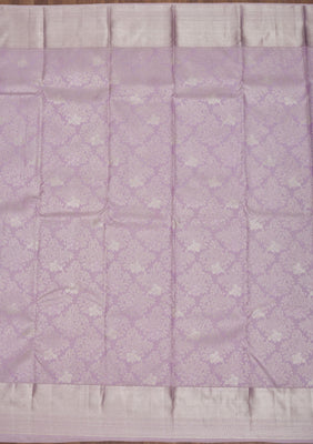 Lavender Zariwork Pure Silk Saree