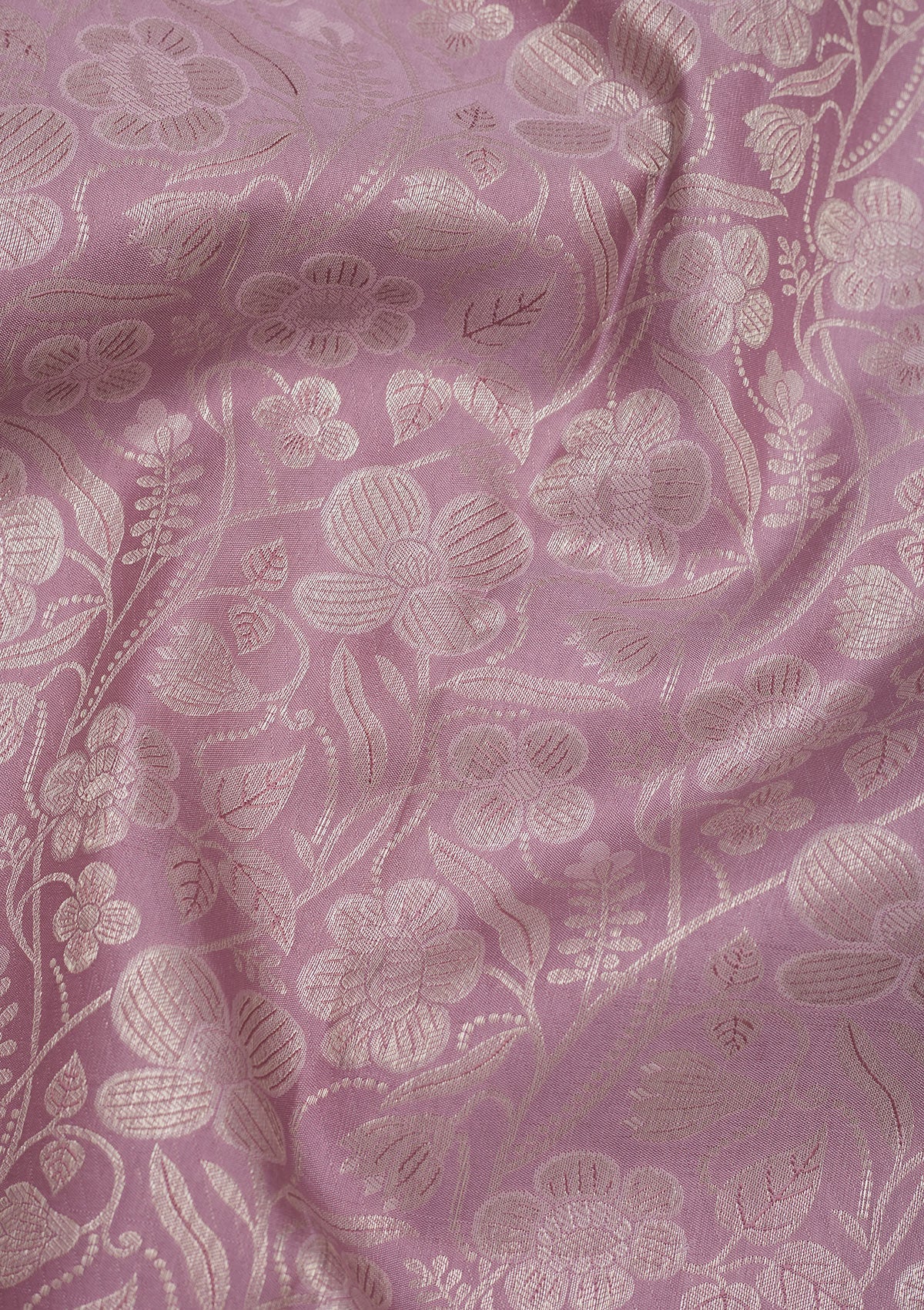 Lavender Zariwork Pure Silk Saree