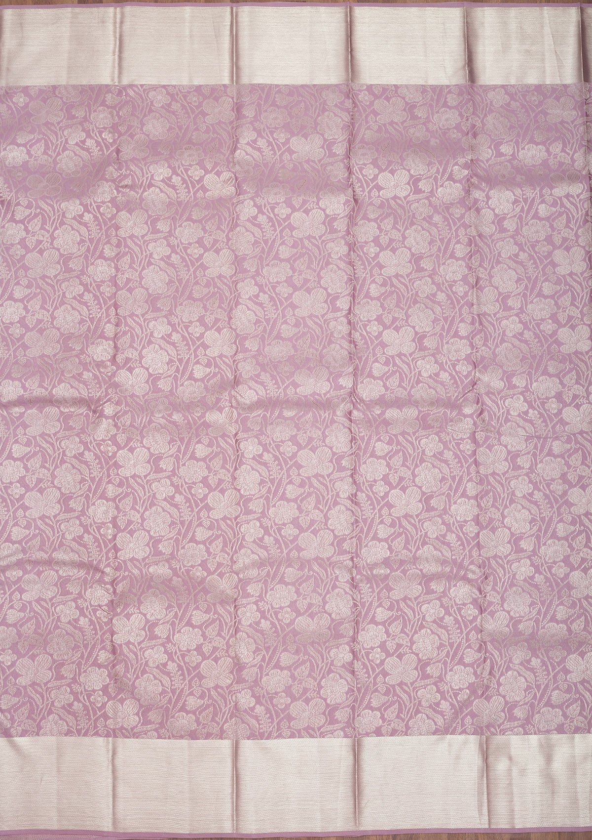 Lavender Zariwork Pure Silk Saree