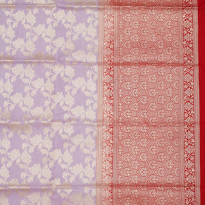 Lavender Zariwork Pure Silk Saree