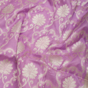 Lavender Zariwork Pure Silk Saree