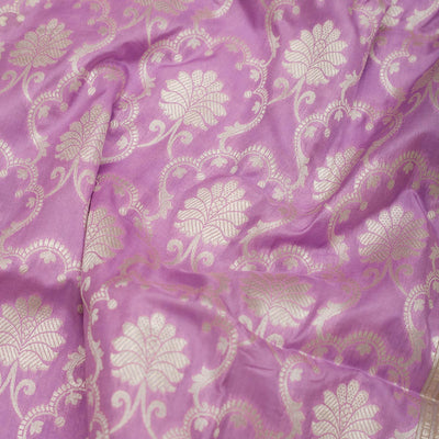 Lavender Zariwork Pure Silk Saree