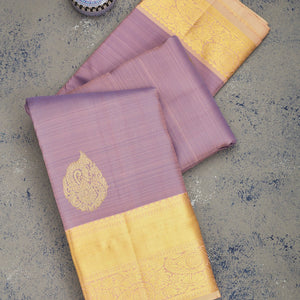 Lavender Zariwork Pure Silk Saree