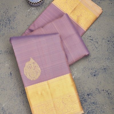 Lavender Zariwork Pure Silk Saree