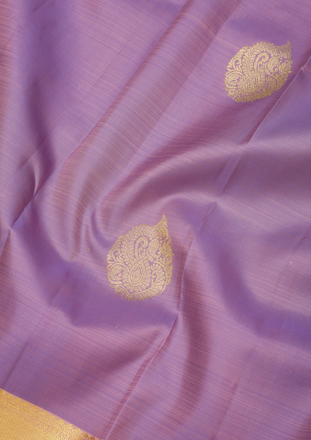 Lavender Zariwork Pure Silk Saree