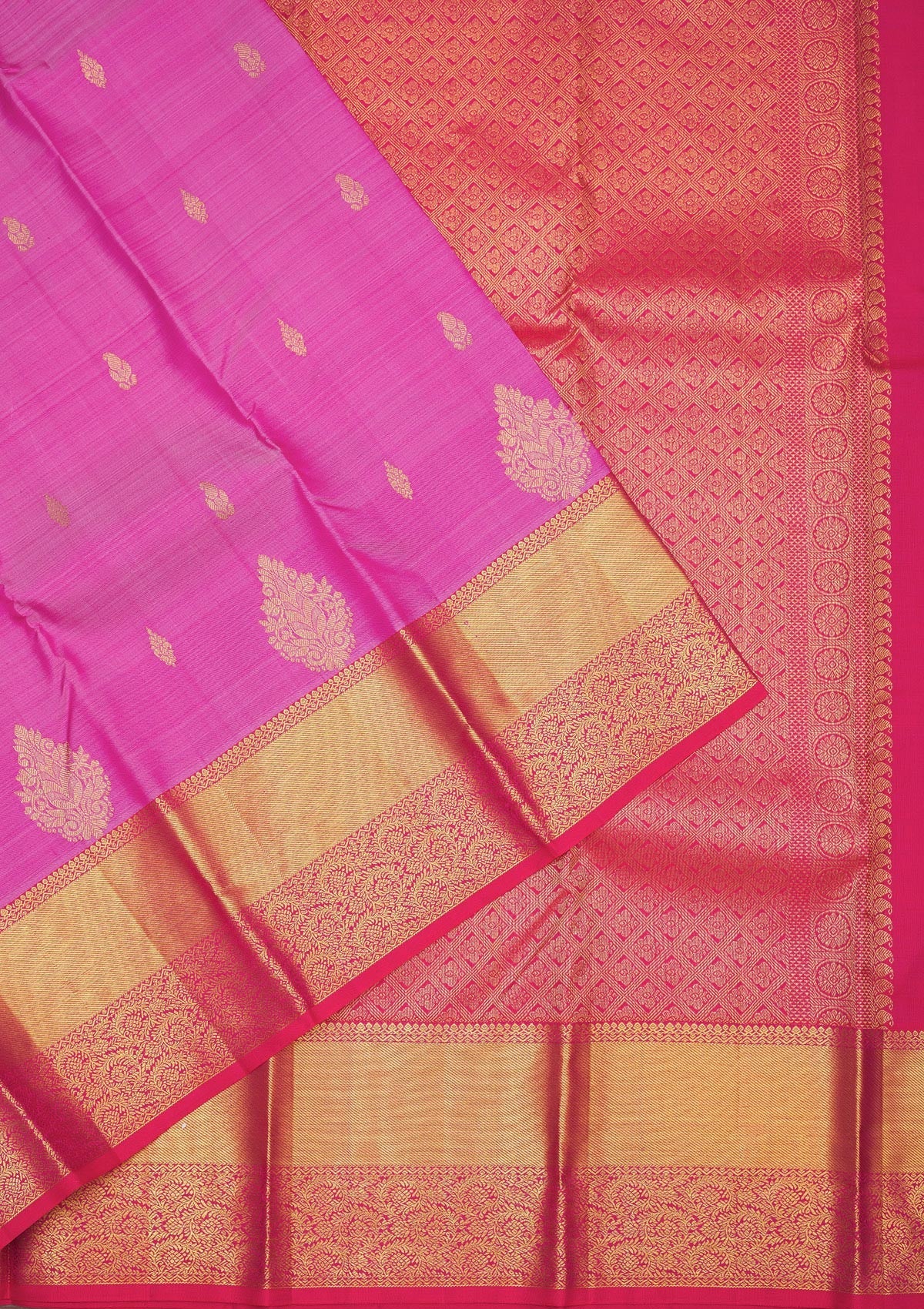 Lavender Zariwork Pure Silk Saree