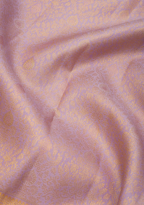 Lavender Zariwork Pure Silk Saree