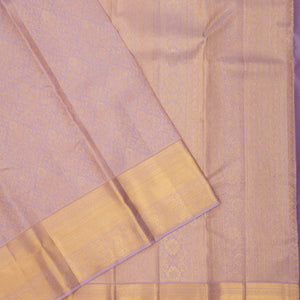 Lavender Zariwork Pure Silk Saree