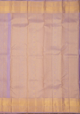 Lavender Zariwork Pure Silk Saree