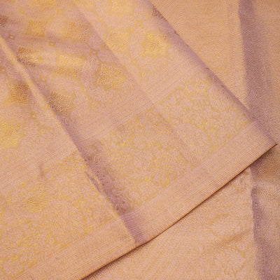 Lavender Zariwork Pure Silk Saree