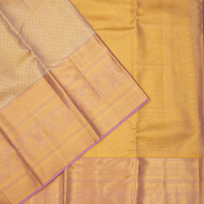 Lavender Zariwork Pure Silk Saree