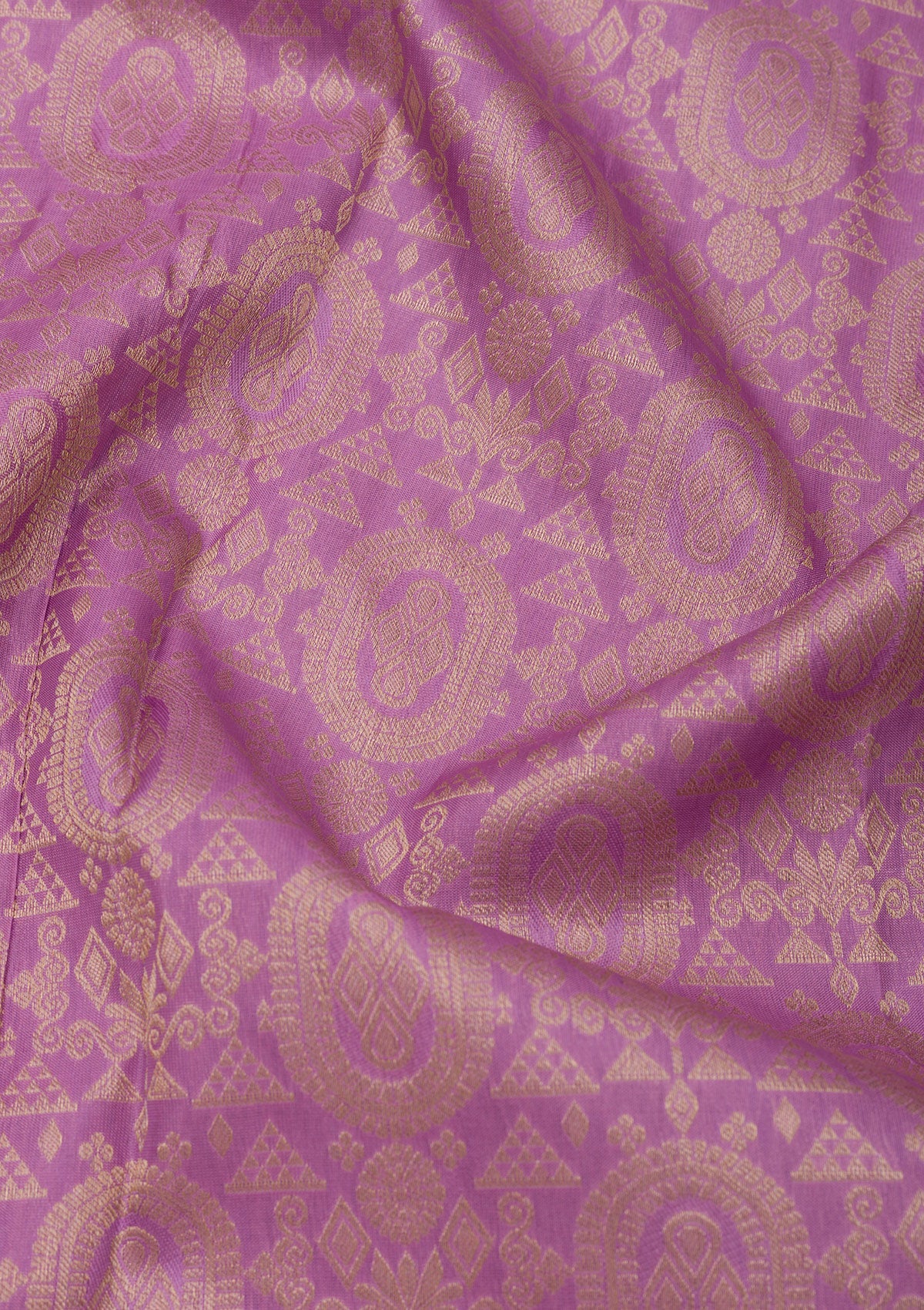 Lavender Zariwork Pure Silk Saree
