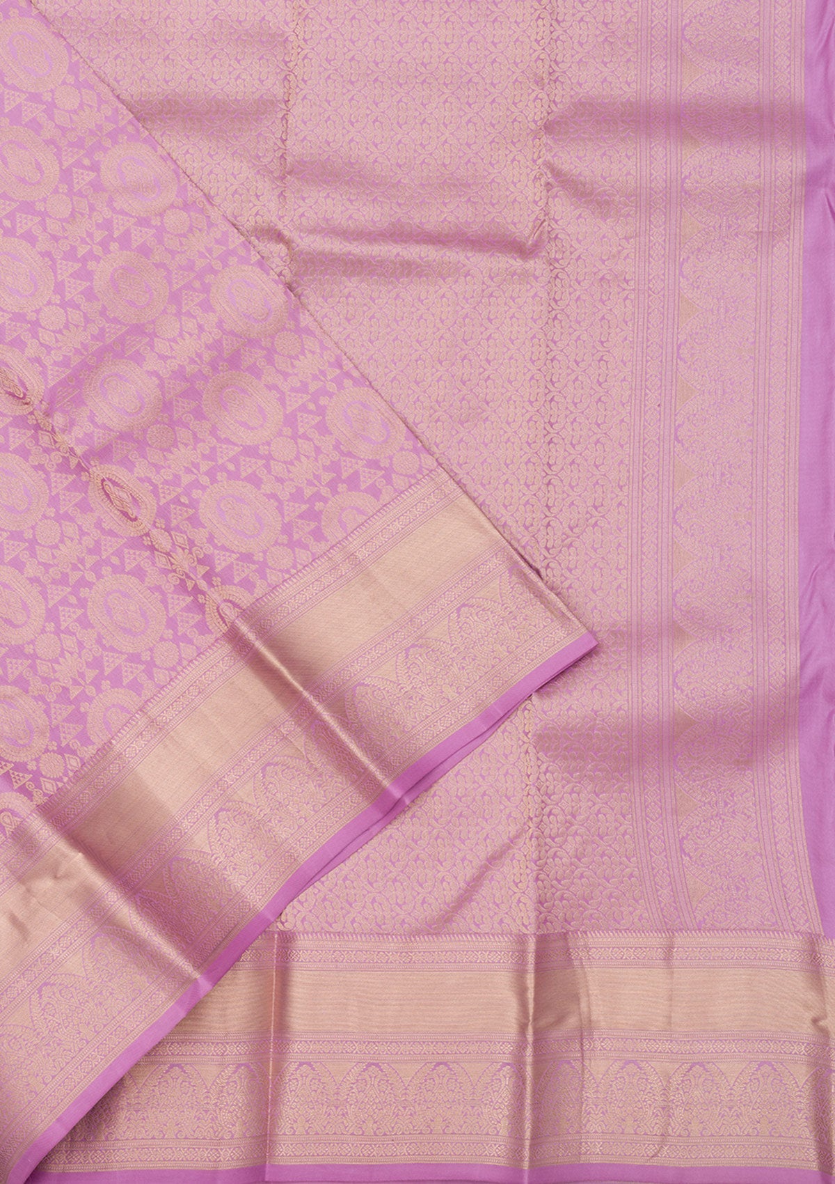 Lavender Zariwork Pure Silk Saree
