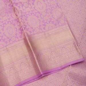 Lavender Zariwork Pure Silk Saree