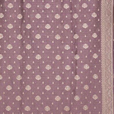 Lavender Zariwork Tissue Saree
