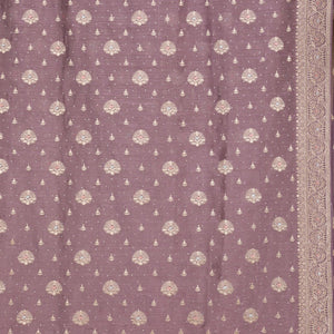Lavender Zariwork Tissue Saree