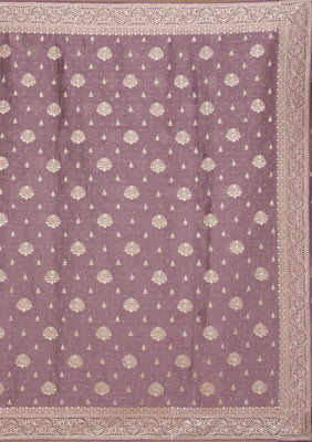 Lavender Zariwork Tissue Saree