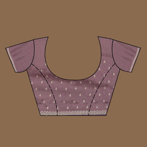 Lavender Zariwork Tissue Saree