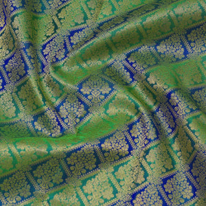 Leaf Green Zariwork Pure Silk Saree