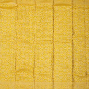 Lemon Yellow Zariwork Pure Silk Saree