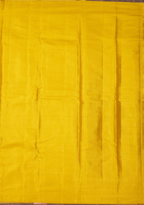 Lemon Yellow Zariwork Pure Silk Saree