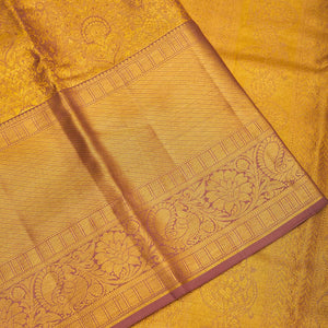 Light Brown Zariwork Pure Silk Saree