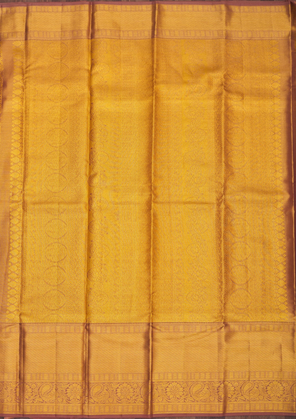 Light Brown Zariwork Pure Silk Saree