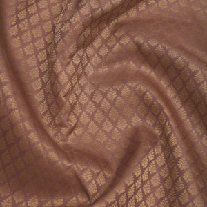 Light Brown Zariwork Pure Silk Saree