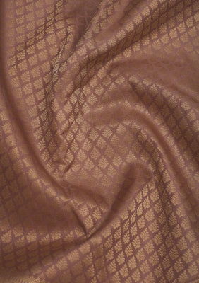Light Brown Zariwork Pure Silk Saree