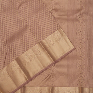 Light Brown Zariwork Pure Silk Saree