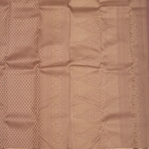 Light Brown Zariwork Pure Silk Saree