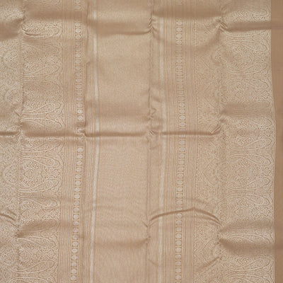 Light Brown Zariwork Pure Silk Saree