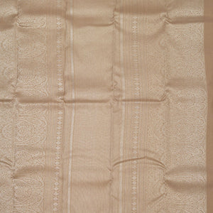 Light Brown Zariwork Pure Silk Saree