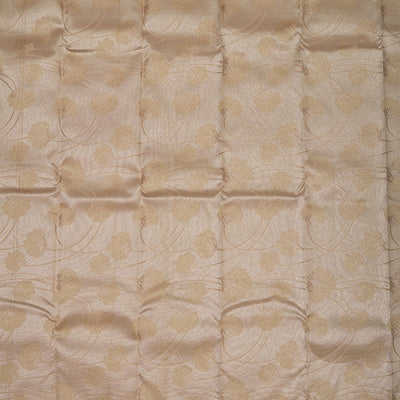 Light Brown Zariwork Pure Silk Saree