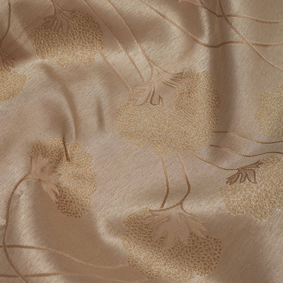 Light Brown Zariwork Pure Silk Saree